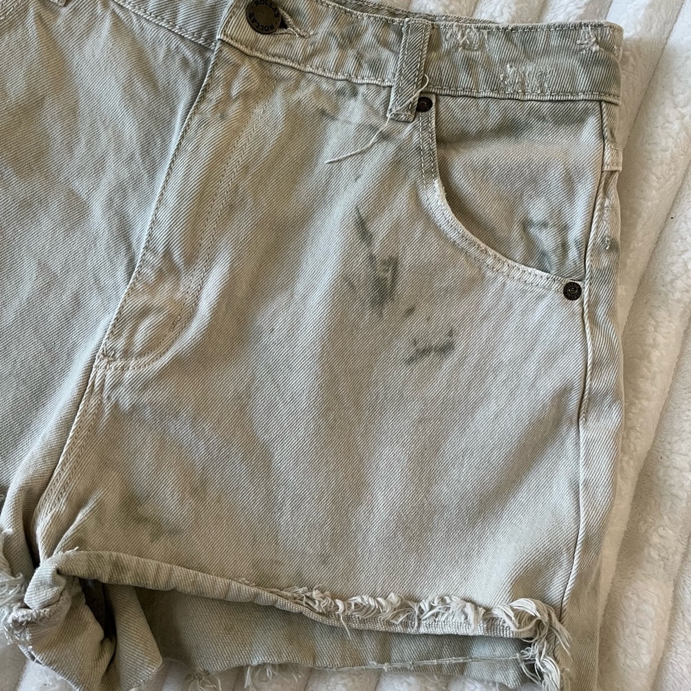 ROLLA’S Tie-Dye Dusters High-Rise Slim Jean Shorts - Picture 2 of 8